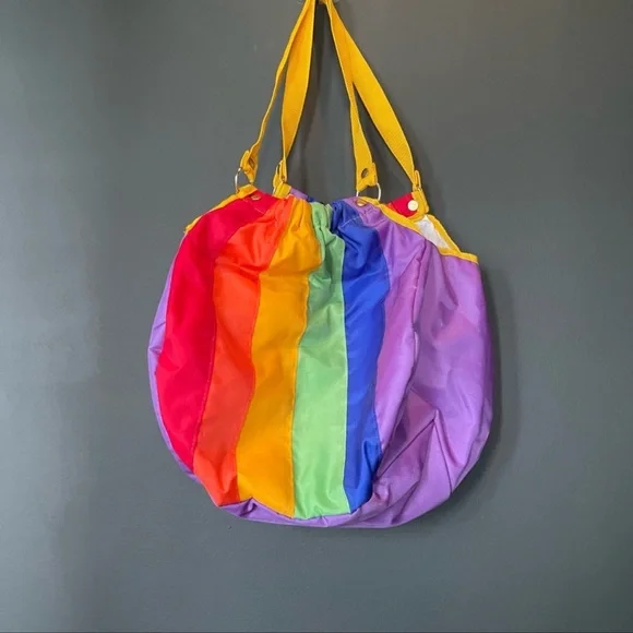 PRIDE MONTH 80’s Retro Rainbow Beach Bag - Picture 9 of 9